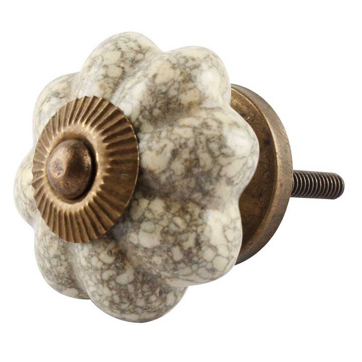 6-delige keramische knoppen voor badkamerkasten Deurknop voor wholesale door Daana Paani LLC