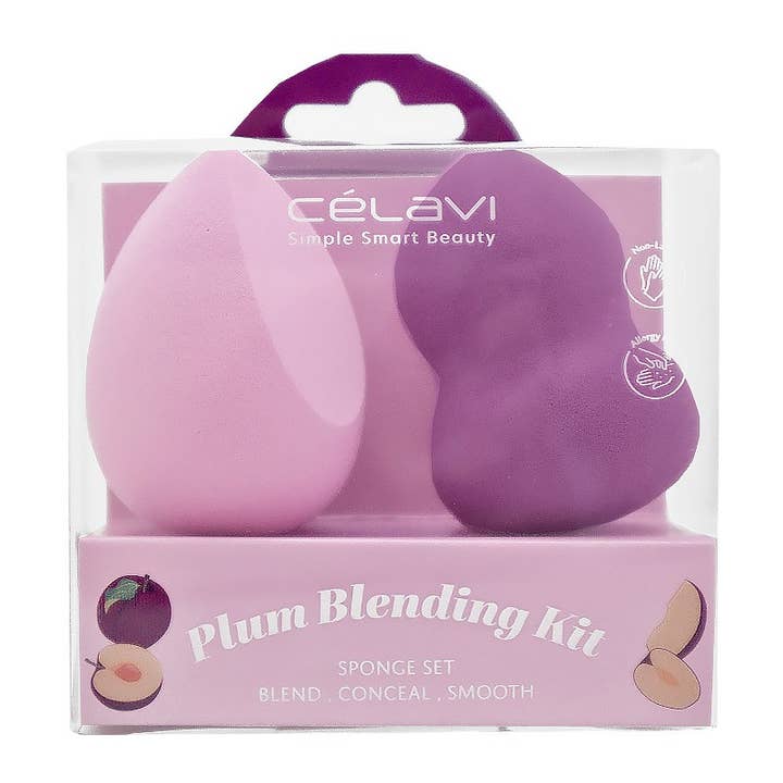 PINEAPPLE Beauty - Wholesale Makeup Sponge/Blender - Celavi 45612 Plum Blending Sponge Set - 12
