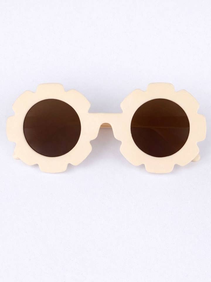 Daisy Petal Sunglasses - Warm Ivory for wholesale by Bailey's Blossoms