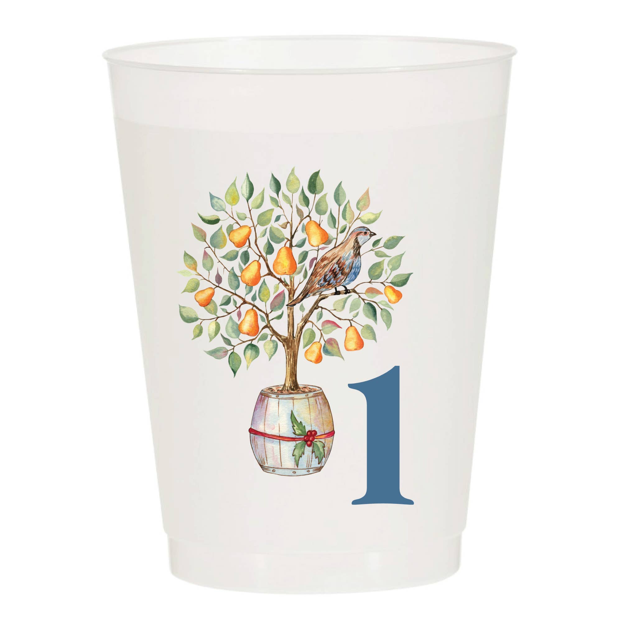 Sip Hip Hooray – wholesale Disposable cup – 12 Days of Christmas Frosted Cups / 12 Cups - Christmas2