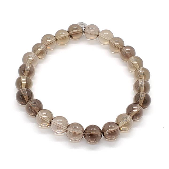 Pulsera de cuarzo ahumado para venta al por mayor de humble heart
