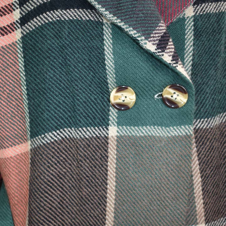 Dupatta Designs - Wholesale Trench Coat - Women's - Emmett Mid-Calf Plaid Jacket Trench Coat7