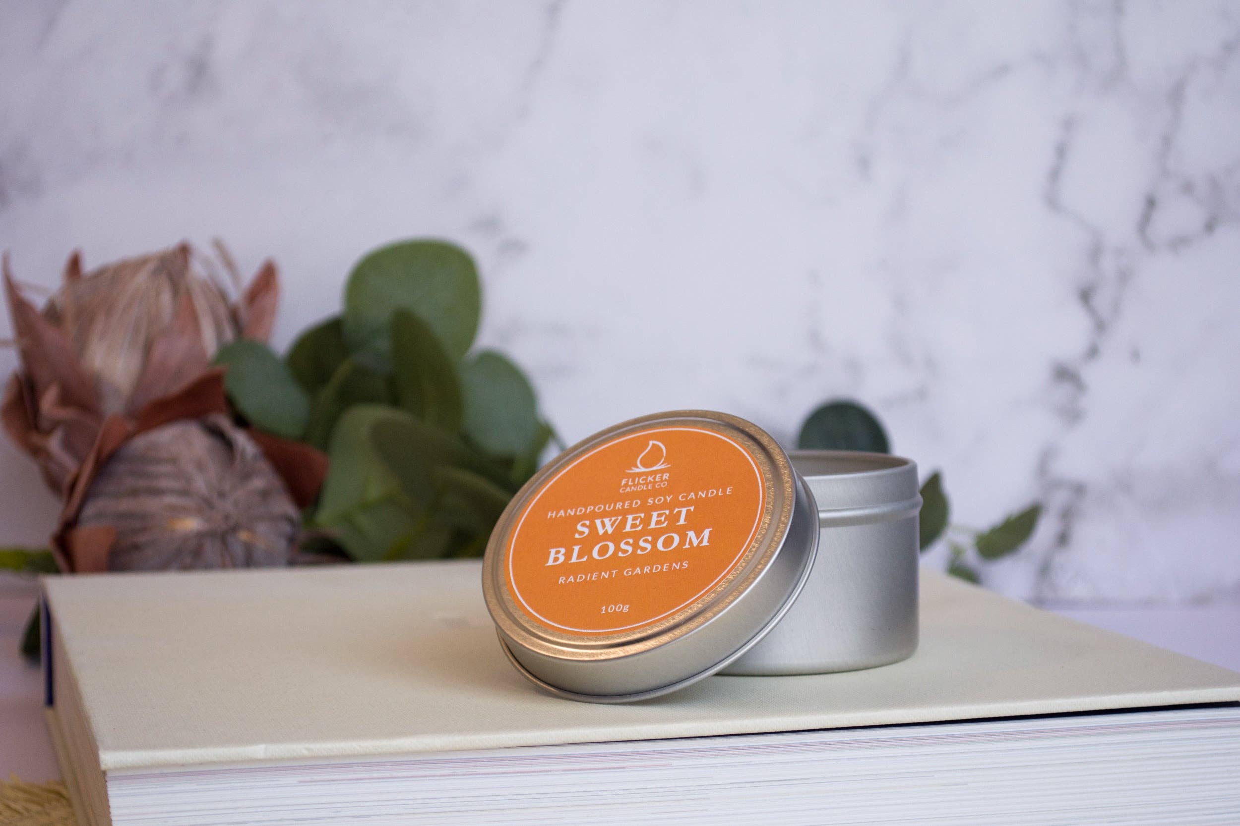 Flicker Candle Co - Wholesale Travel Candles - Sweet Blossom Tin Candle