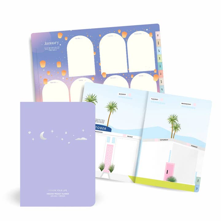 Progetta il Tuo Planner di Vita Non Datato (Layout a Scatola) per la vendita all'ingrosso da parte di Design Your Life Planner