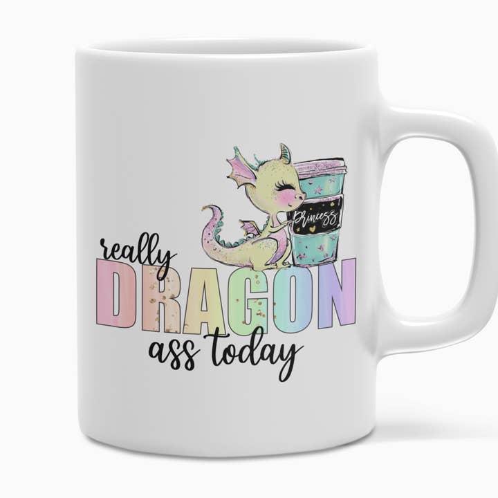 Really dragon ass hoje caneca de café por atacado de Words of Ivy