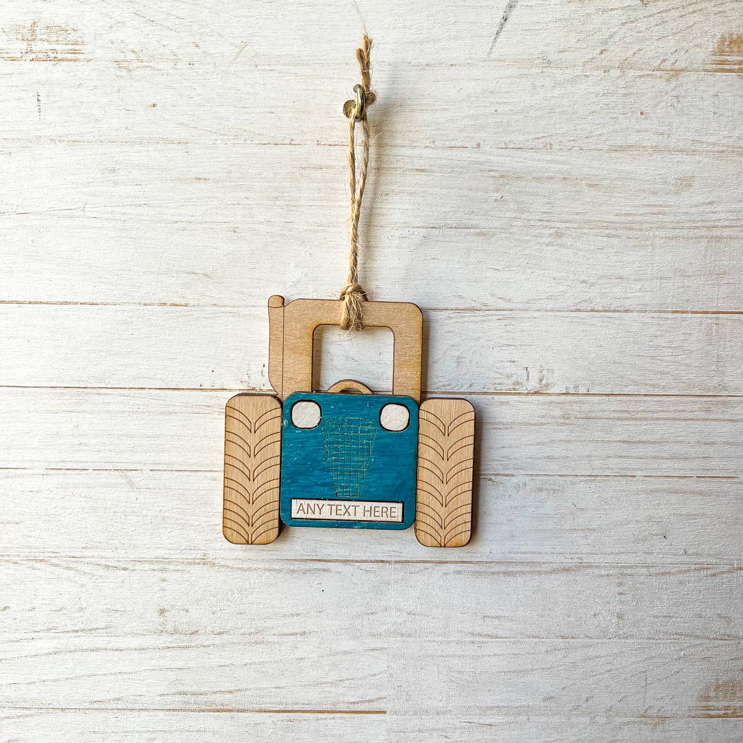 Gorgeous Little Bits Ltd – wholesale Ornament – Tractor Custom Engraved Location Hanging Decoration4