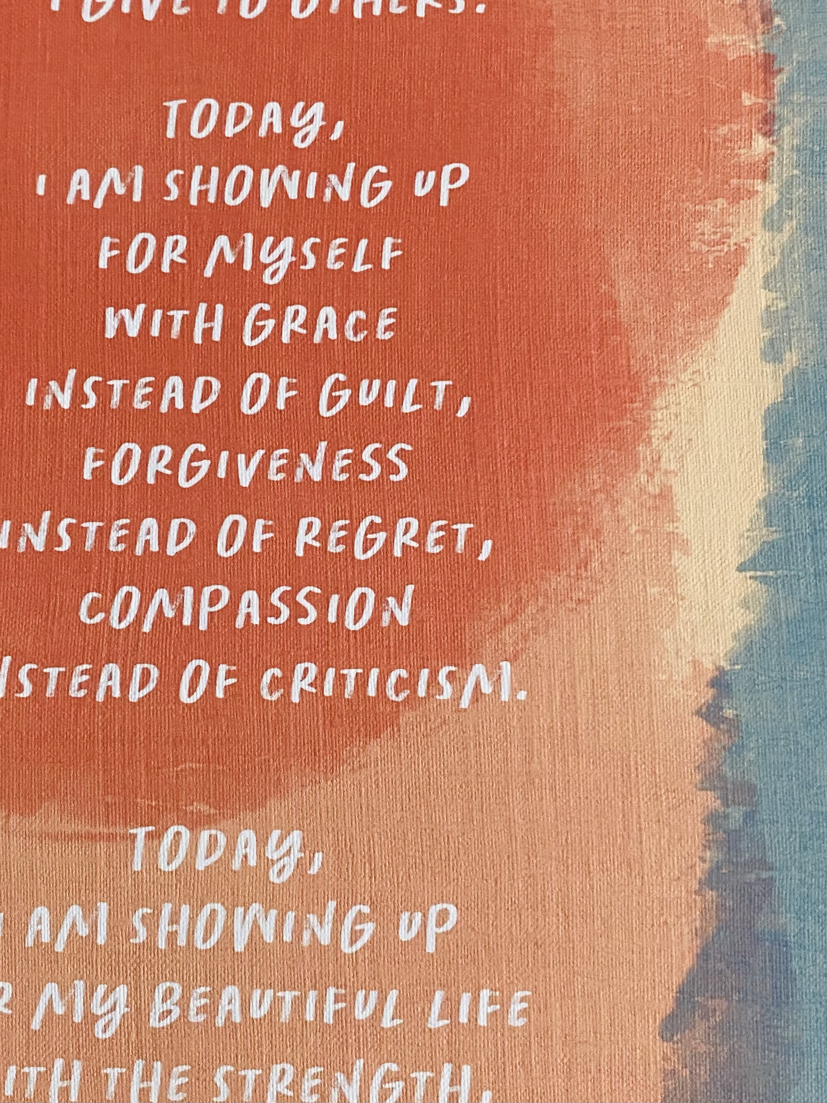 Card & Story - Vente Poster - Affiche d'affirmation de l'amour de soi de Today4