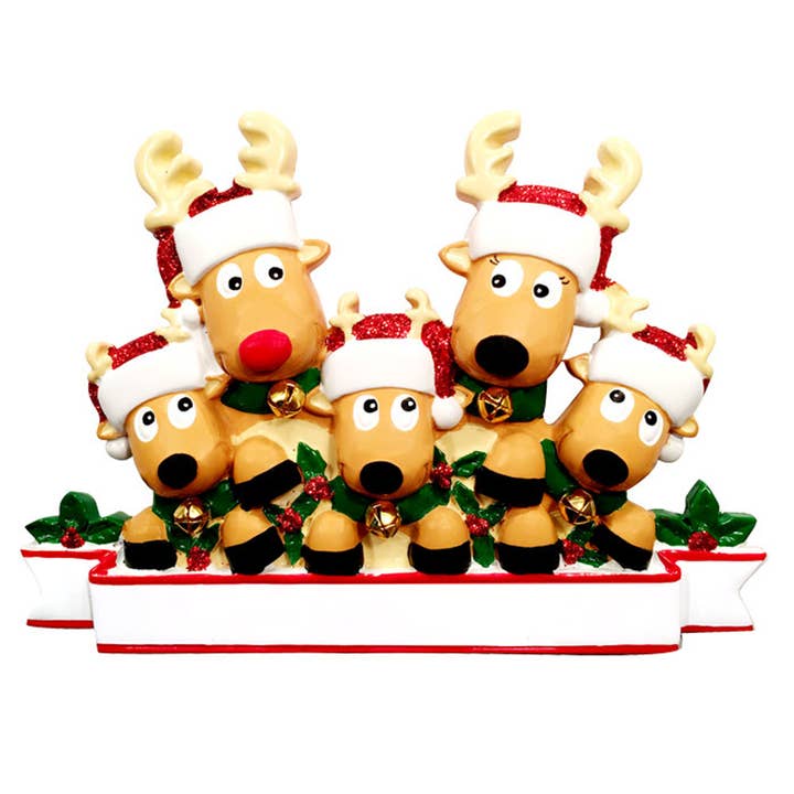 PolarX Ornaments – Ornamento por atacado – Ornamento Personalizado Família de Renas6