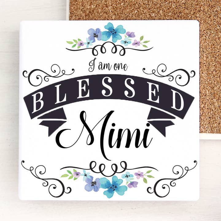 Carrelage cadeau « I am One Blessed Mimi » pour la fête des mères pour la vente par Distinctive Design Wholesale