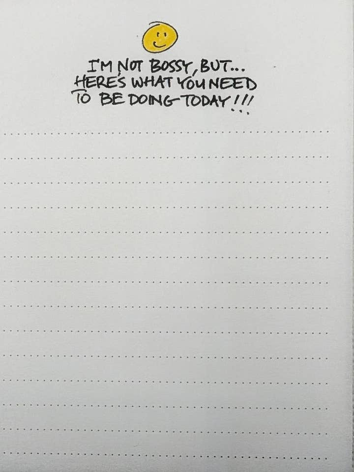 Blocco note/ Non sono autoritaria... per la vendita all'ingrosso da parte di Edie's Cards