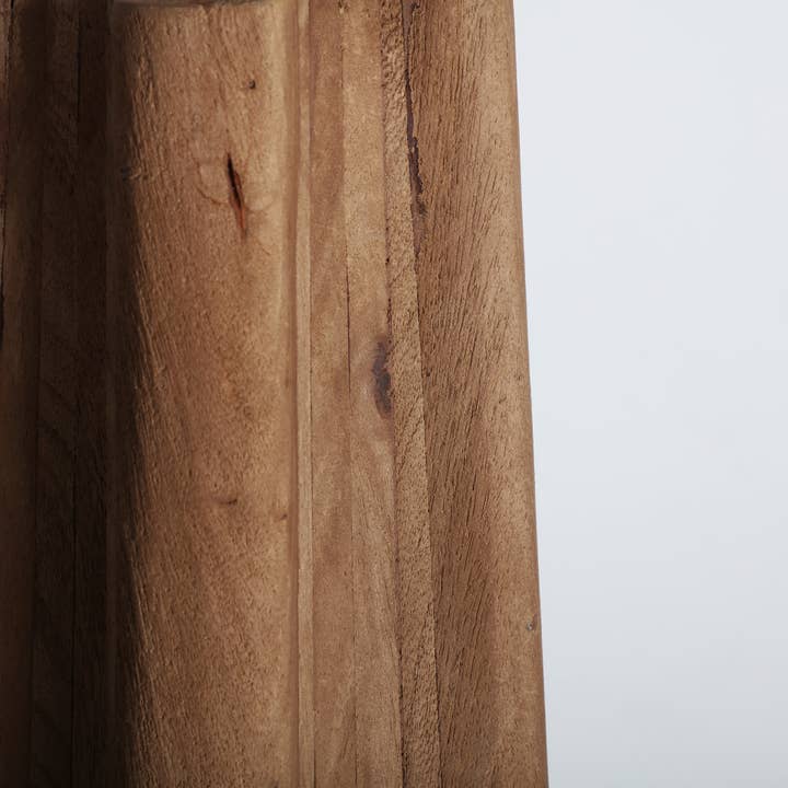 Kodu - Wholesale Floor Lamp - Mango wood lamp in brown with cream jute2