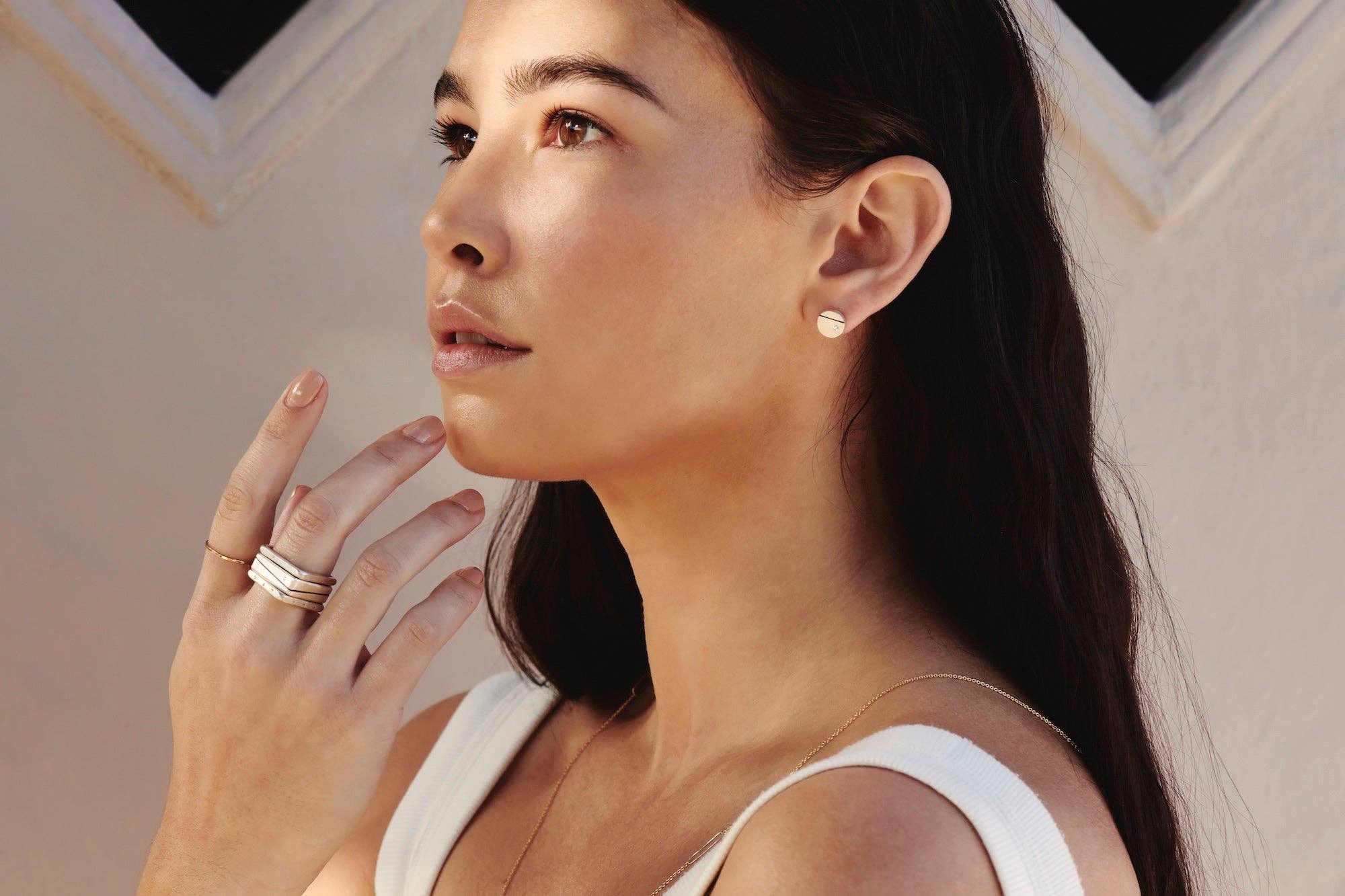 Colleen Mauer Designs - Wholesale Band/Stacked Ring - 1mm Wide Monotone Stacking Ring16