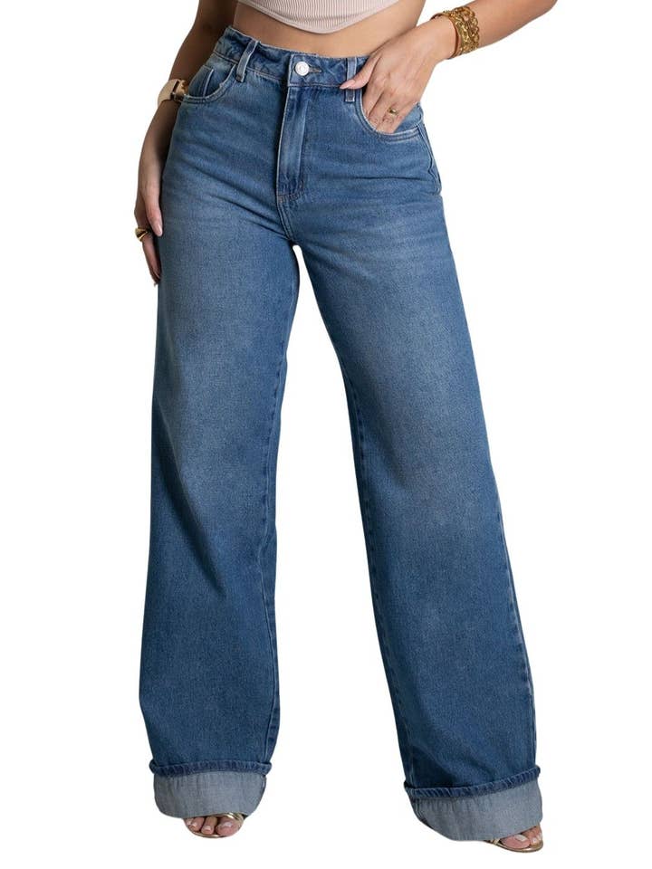 Sawary Jeans - Wholesale Jeans - Women's - Sawary Wide Leg Jeans