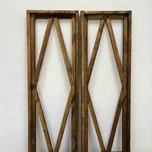 Rustic Farm - Wholesale Wood Wall Art - Brown Dulverton Wood Window - 4.9