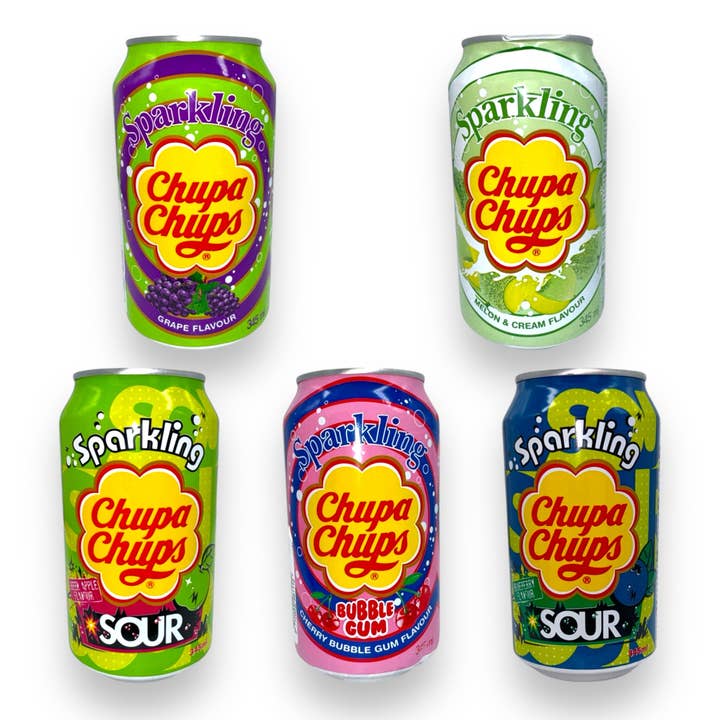 Kinky Pleasure - Wholesale Soda/Carbonated Drink - Kinky Pleasure - AC151 - Drinks - Chupa Chups Sparkling Sour Green Apple Flavour - 345ml1