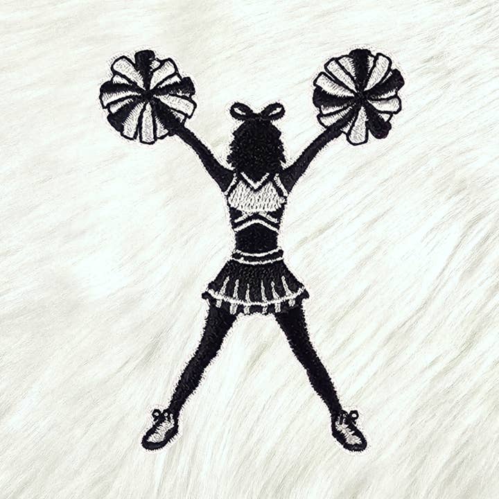 Scratch Decor - Wholesale Patch - PomPom Cheerleader Embroidery Iron On Patch0