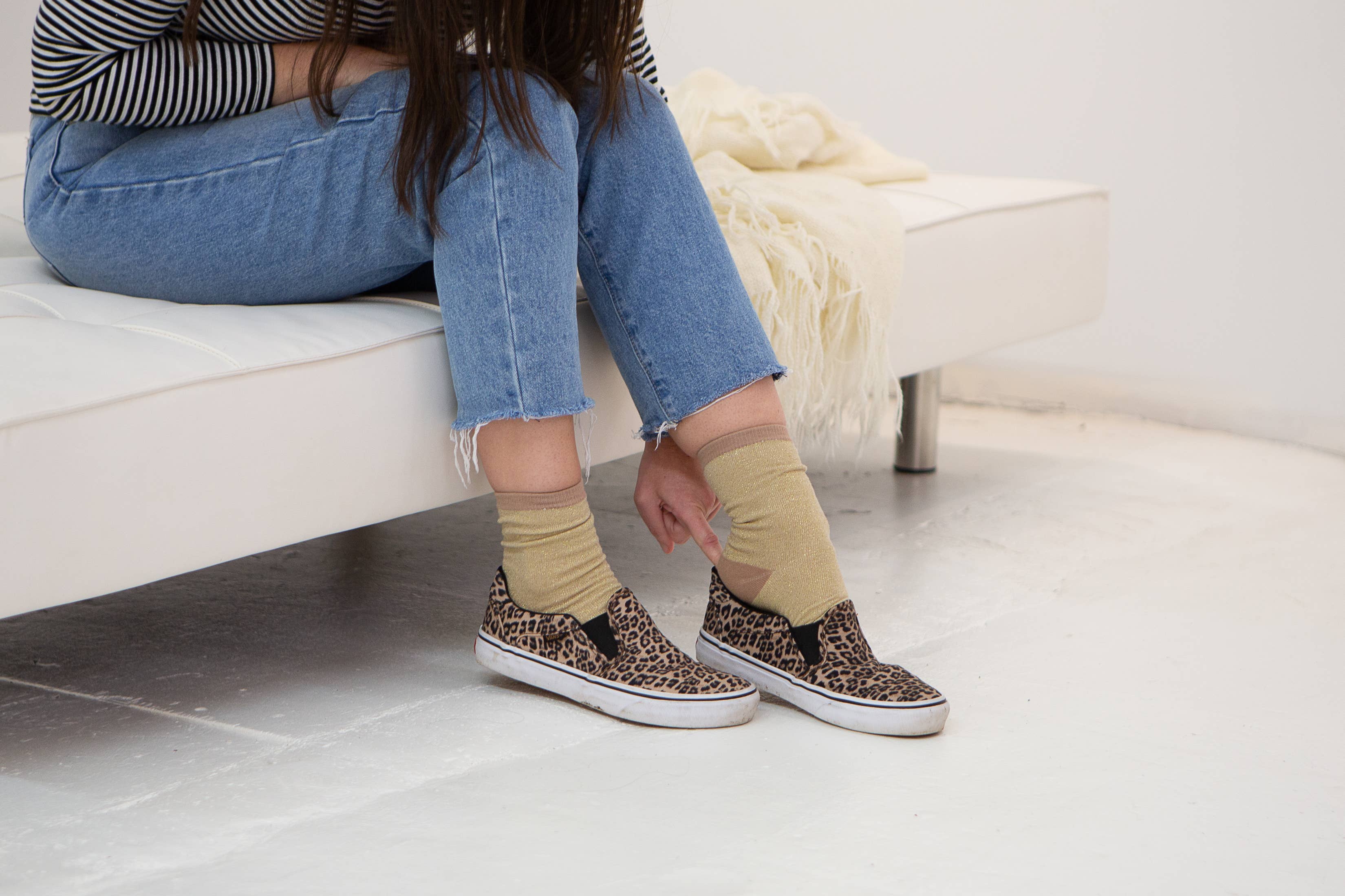 Unified - Wholesale Sokken - Dames - Glitter sokken tot op de kuit4