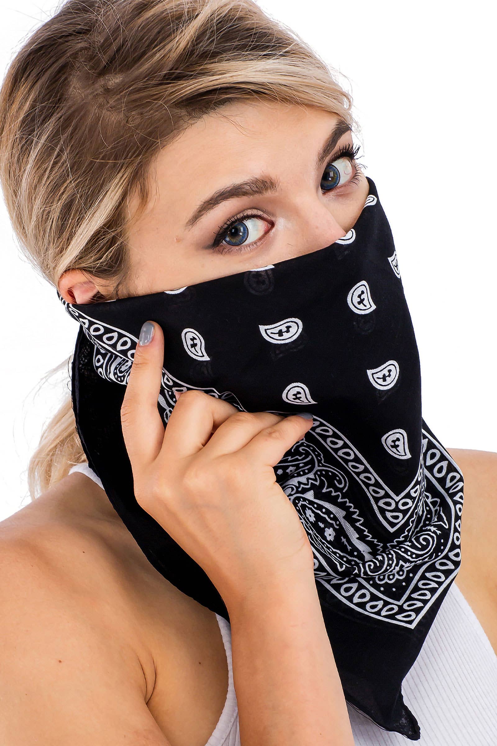 Cap Zone – Engroshandel Bandana - Dame – Klassisk firkantet bandana i bomuld med paisleyprint31