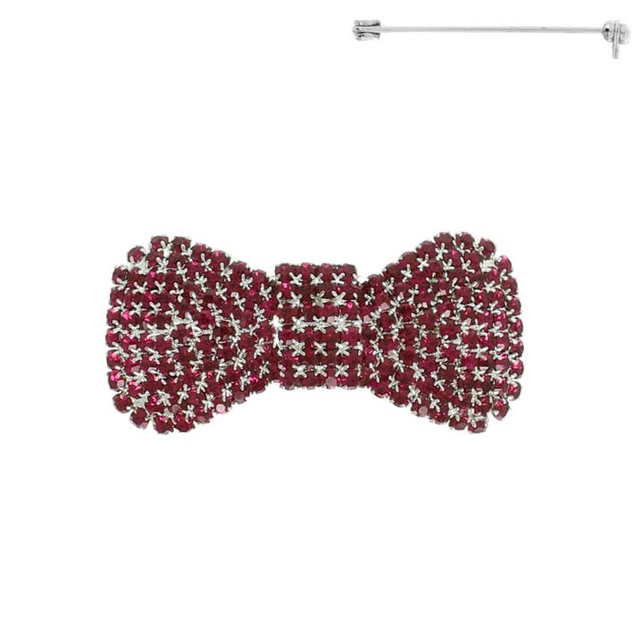 SP Sophia Collection - Wholesale Brooch - Jeweled Bow Tie Brooch Pin 1