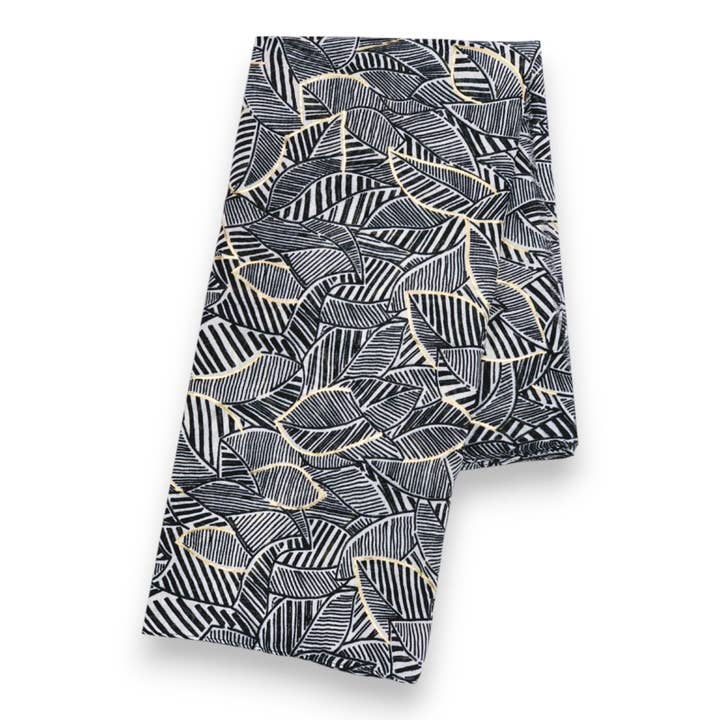 Lili Scarves (US Duty Free) – Engroshandel Tørklæde - Dame – Sommerhalstørklæde med monokromt bladprint15