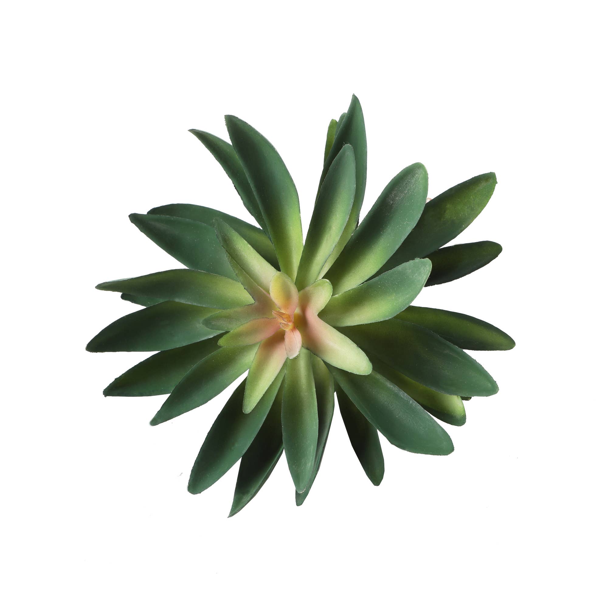 Flora Bunda Inc – wholesale Artificial plant – Artificial Green & Blush Succulent Stem0