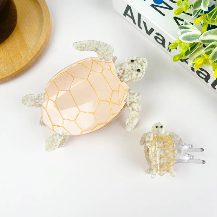 TheDivaSoap - Wholesale Hair Clip - Women's - Pink Turtle Claw Clip,Animal Hair Clip