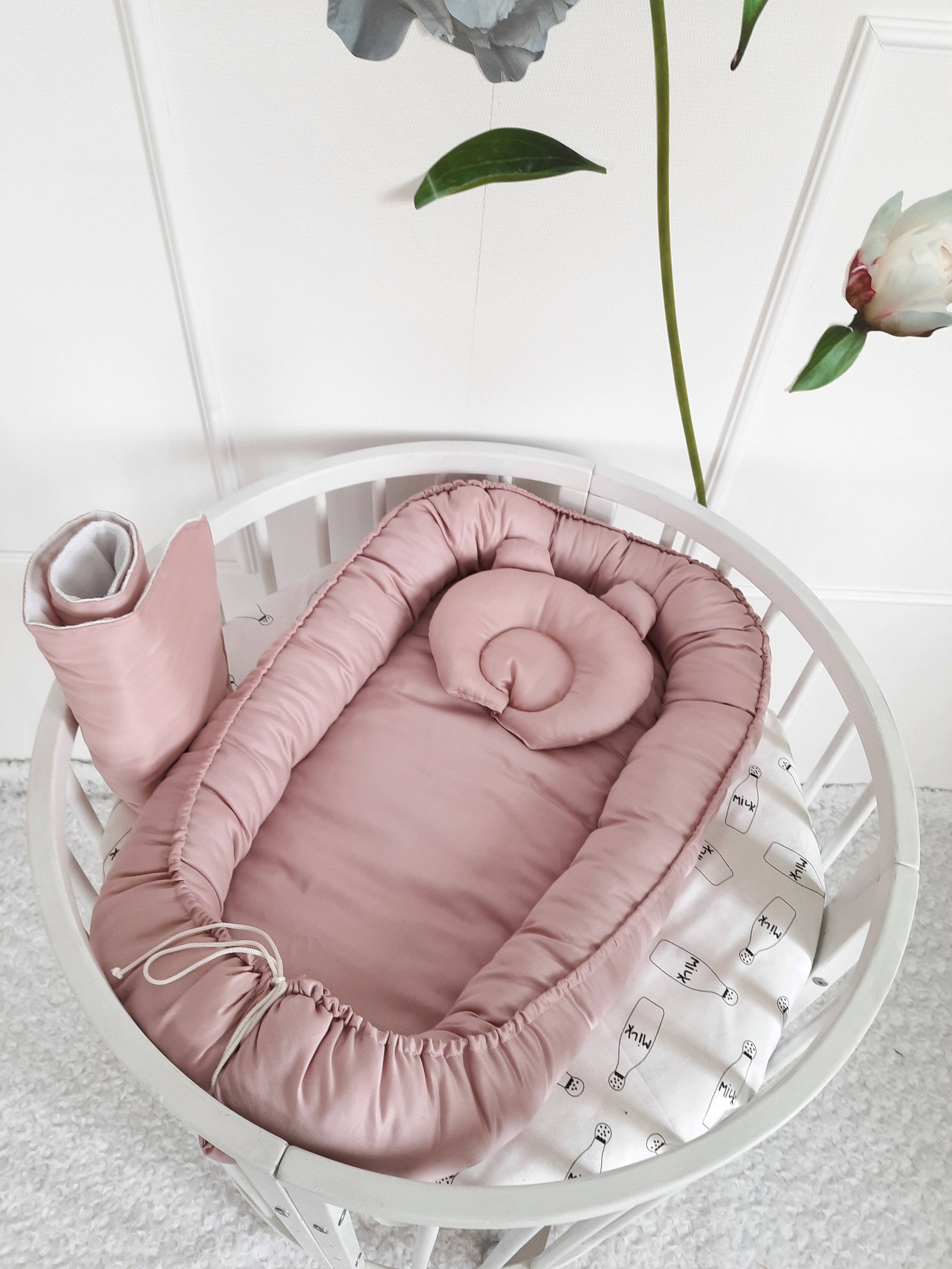 Allbright Kids – wholesale Bassinet – Baby – Baby Nest for Newborn. Cotton Babynest + Pillow5