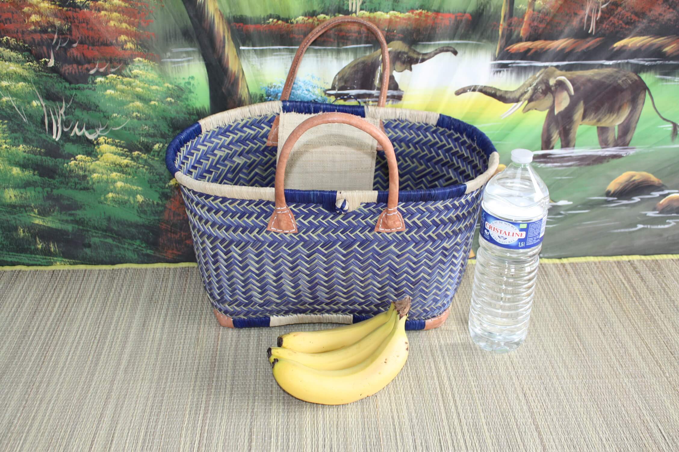 Boutique Huléti - Wholesale Beach Bag - Superb basket - 3 SIZES - Hand braided - shopping bag - ideal for shopping, markets, work, beach, decoration1