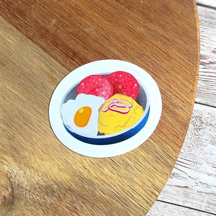 The Nosy Gal - Wholesale Sticker - Mangú con Salami Waterproof Sticker