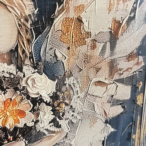 Rustic Nester - Wholesale Art Print - Angel canvas art print, Memorial gift, Remembrance art, 4