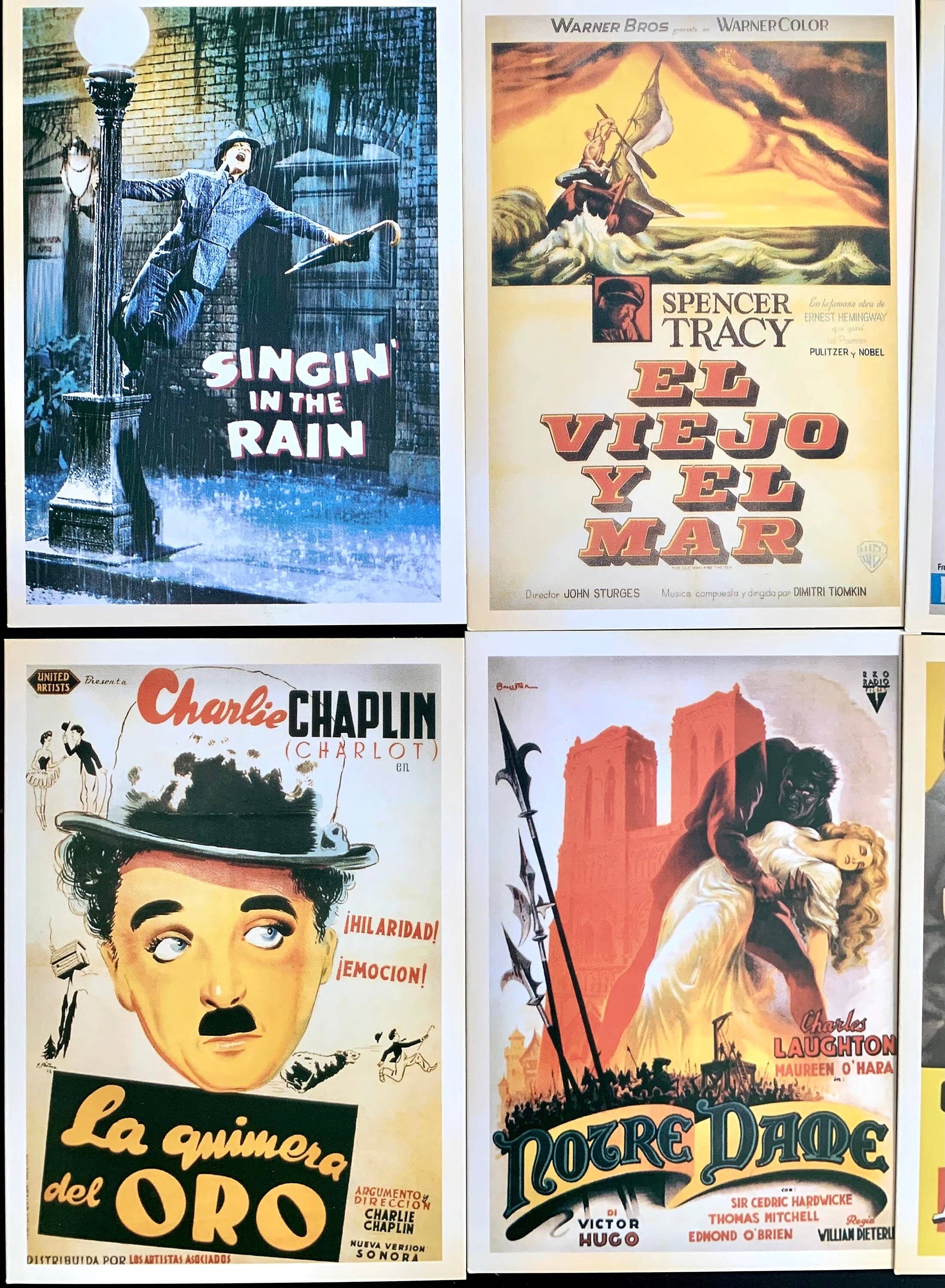 Magnifique Hearts - Wholesale Postcard Set - Vintage Styled Old Movies Postcards | Lucky Dip Sets - 1, 2,1