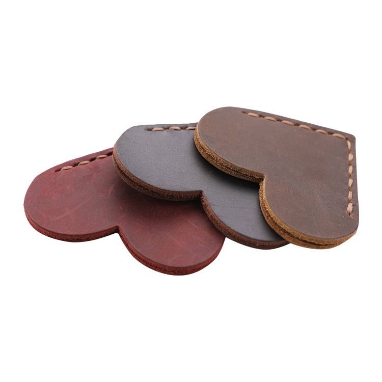 American Leather Goods - Wholesale Bookmark - Leather Heart Bookmark, Reader Gift, Book accessories5
