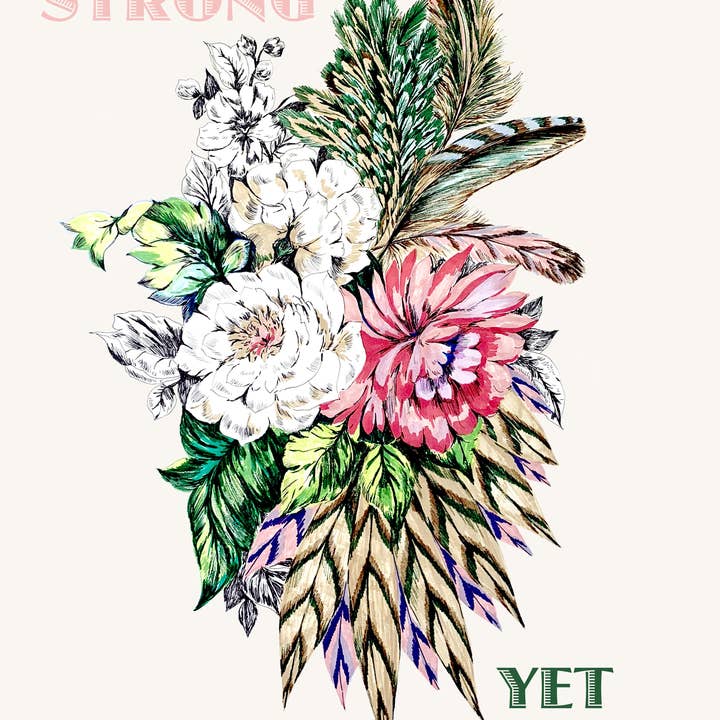 Estampado Giclée «Sé fuerte pero suave» para venta al por mayor de Max Made Me