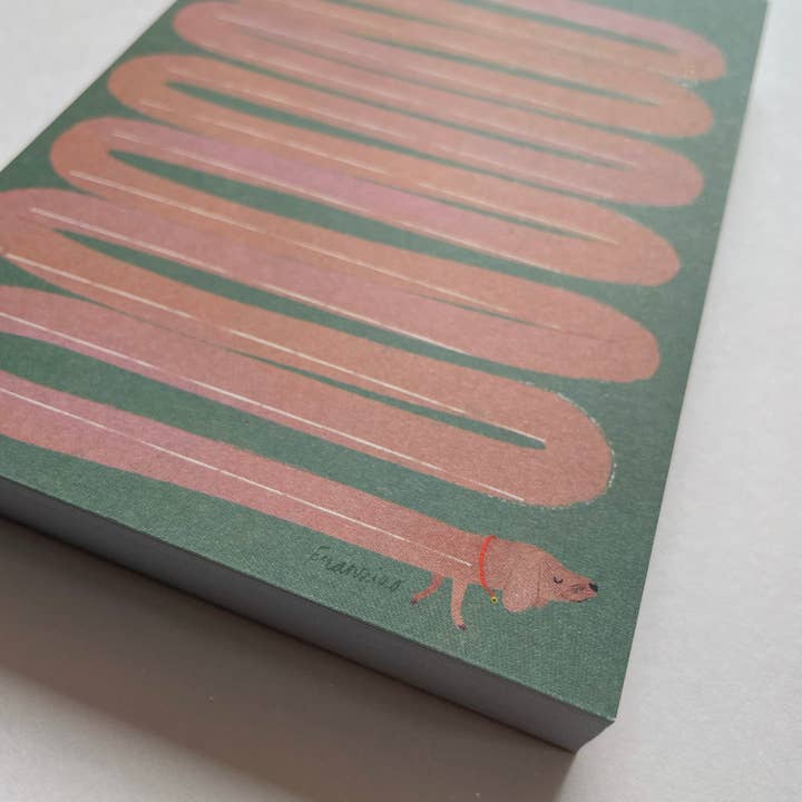 franzizo nachhaltige papeterie - Wholesale Notepad - Notepad "Dachshund"
