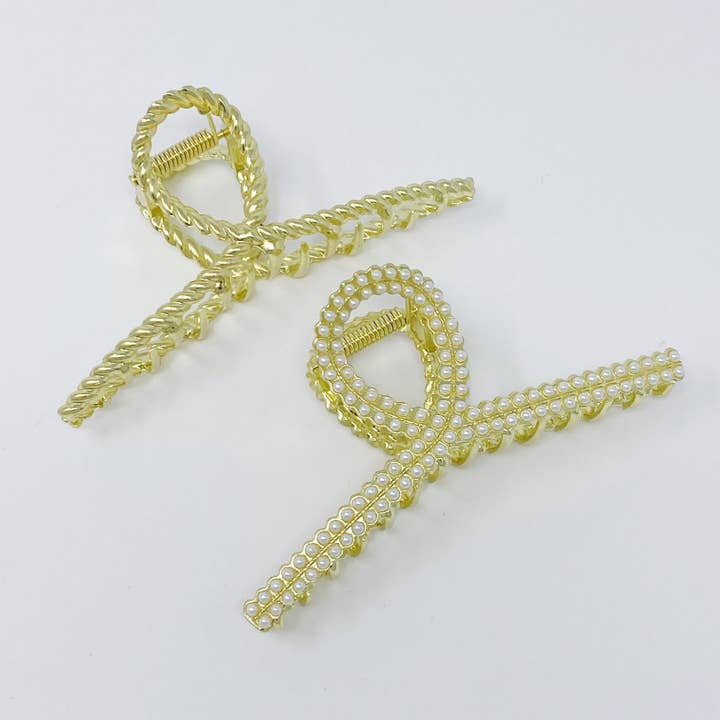 Ellison+Young - Wholesale Hair Clip - Women's - Golden Gem Hair Claw Set2