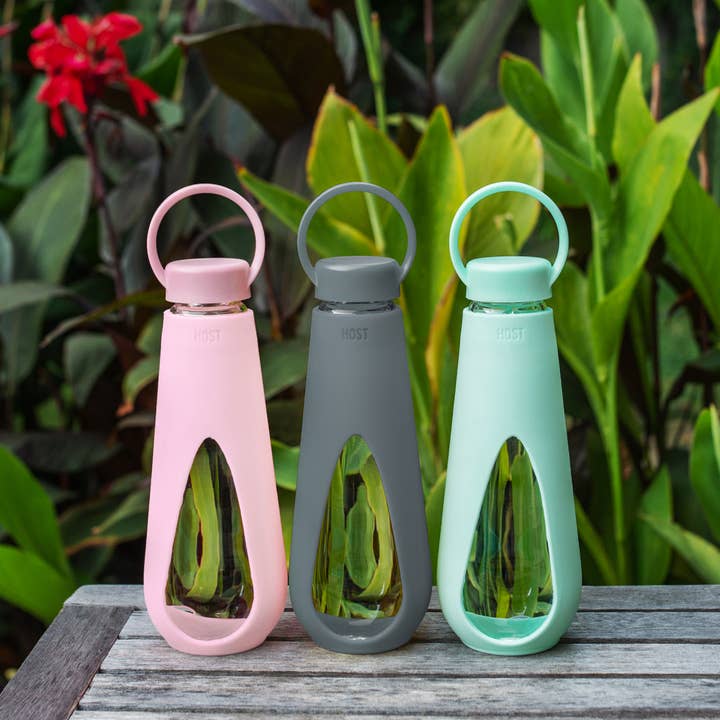 HOST - Wholesale Water Bottle - REVIVE Silicone Wrapped Glass Water Bottle with Handle2
