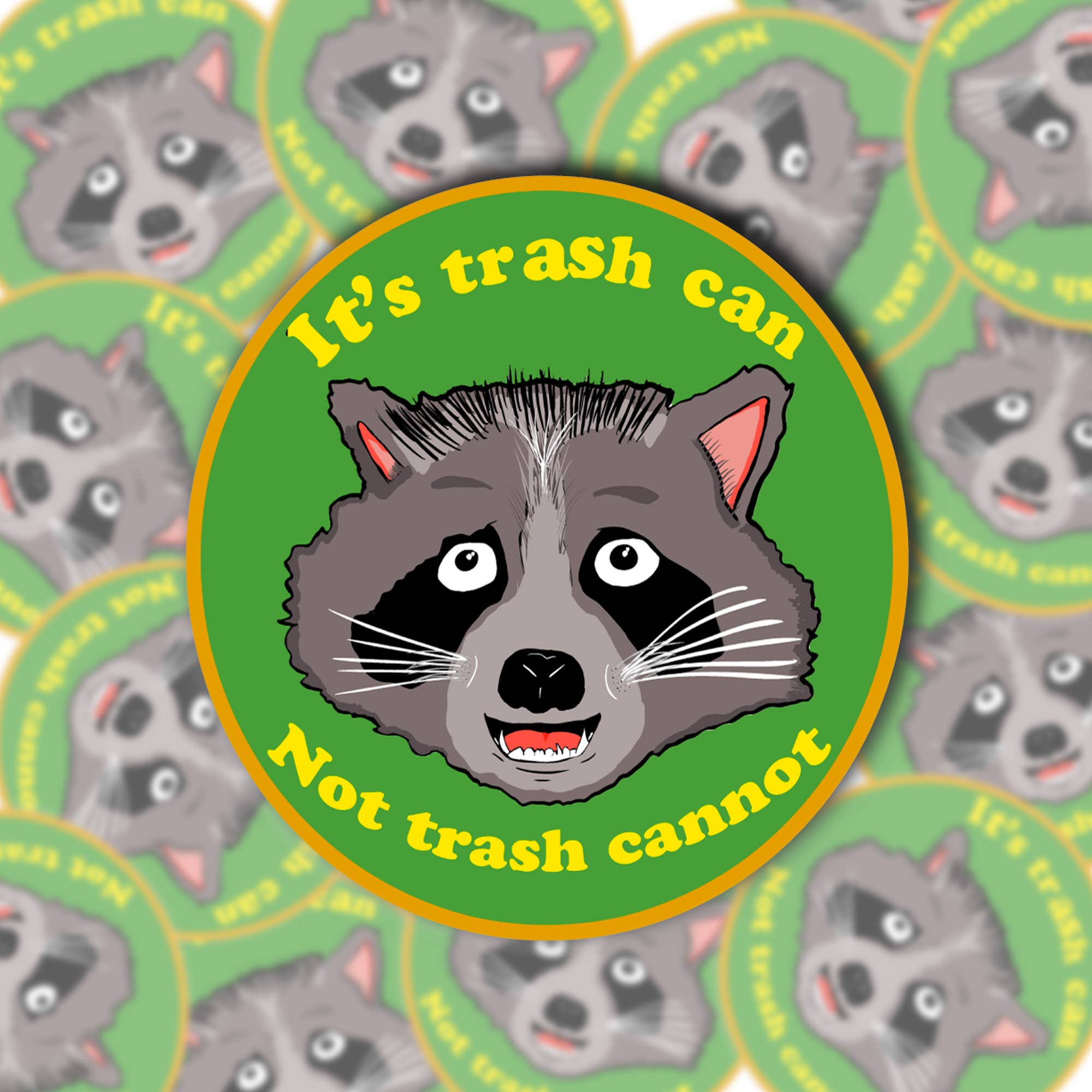 BOBBYK - Wholesale Sticker - It's Trash Can Not Trash Cannot Sticker
