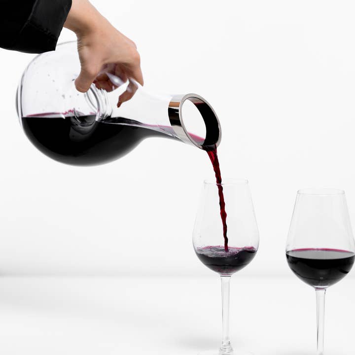 EDZARD – Großhandel Dekanter – Dekanter Gordon, mundgeblasenes Kristallglas mit Platinrand6