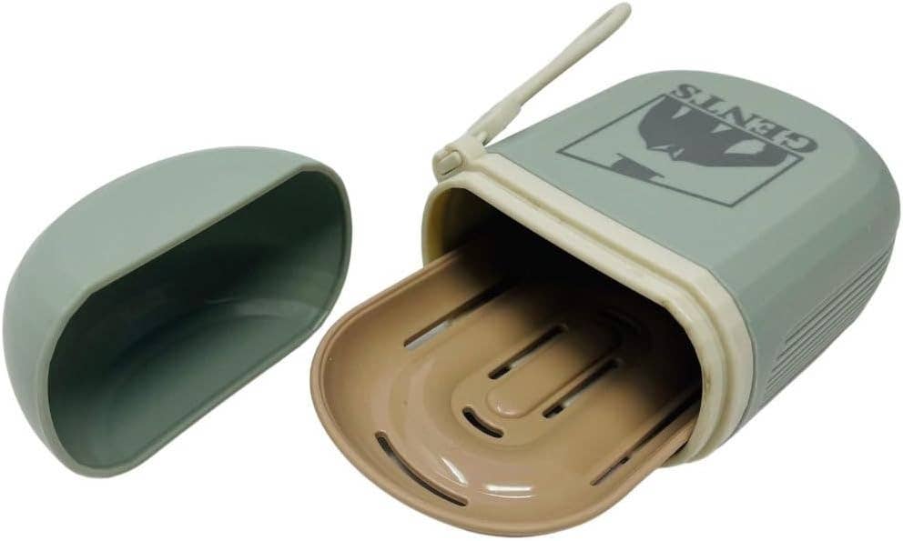 GENTS FINE GROOMING PRODUCTS - Wholesale Bath soap dish - Travel Bar Soap Container Dish fits up to 5 oz bar 5