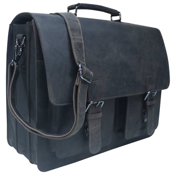 Greenwood - Wholesale Briefcase - Unisex - Otto Ledertasche Lehrer Men's Large Briefcase Women Retro19