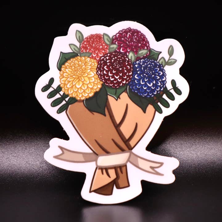 Flower Bouquet of Blooms Sticker | Made in Seattle for wholesale by VeeStudioCo