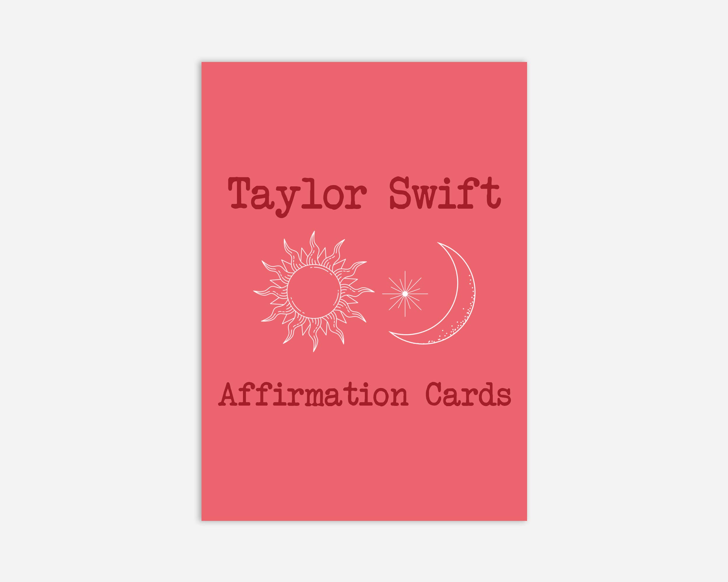 Danni Boden Designs - Vente Assortiments de papeterie/cartes - Cartes d'affirmation Taylor Swift V1