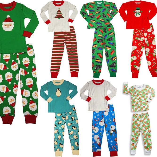 Sara's Prints Boys Long Sleeve 100% Cotton 2 Piece Pajama Se for wholesale by Eastern Off Price