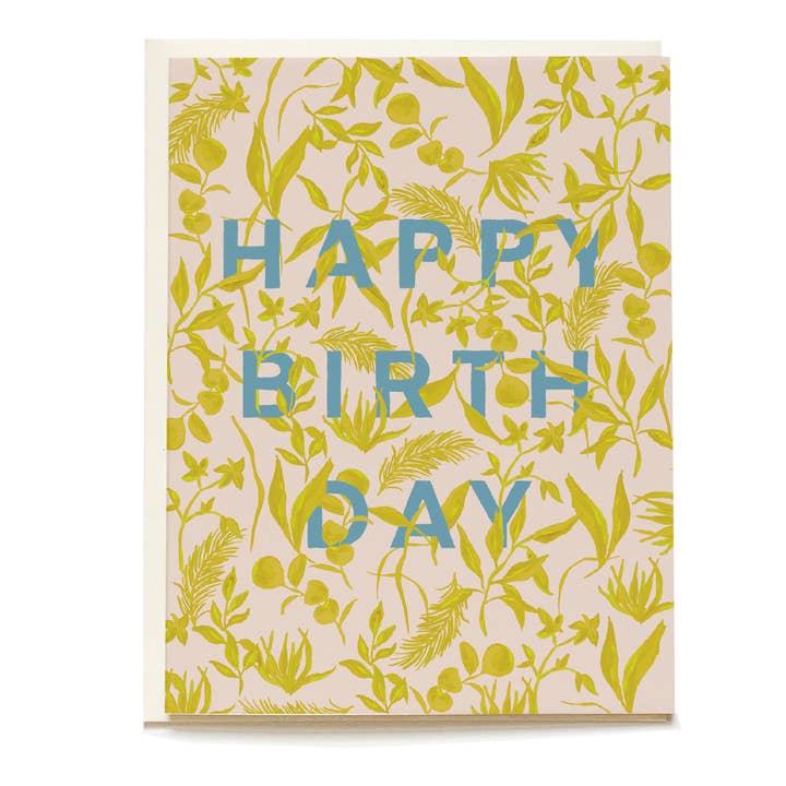 Foliage Birthday Greeting Card for wholesale by Pen + Pillar