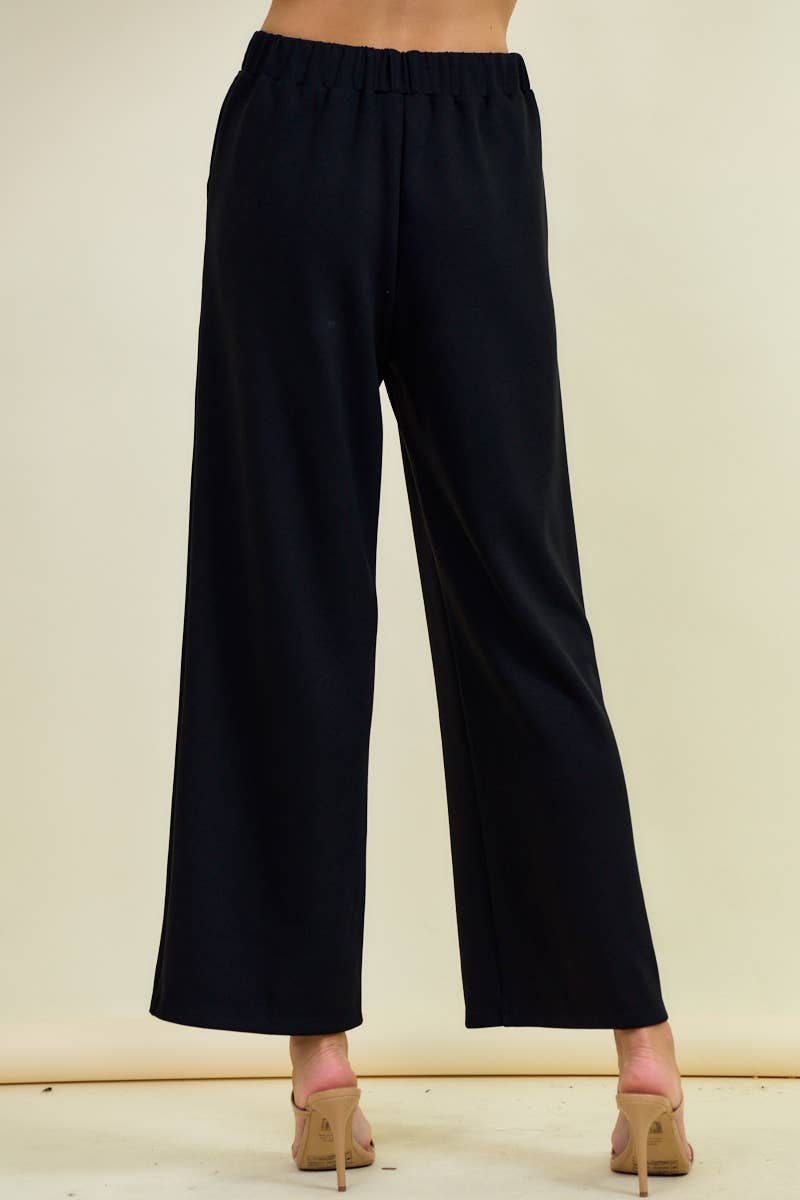 Doe and Rae – Engroshandel Bukser - Dame – SMØRBLØDE BØRSTET MODAL PINTUCK BUKSER - 8839P23