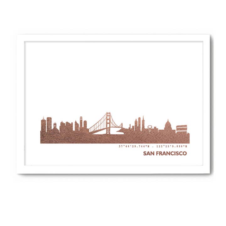 San Francisco Art Print | 5 colours for wholesale by 44spaces