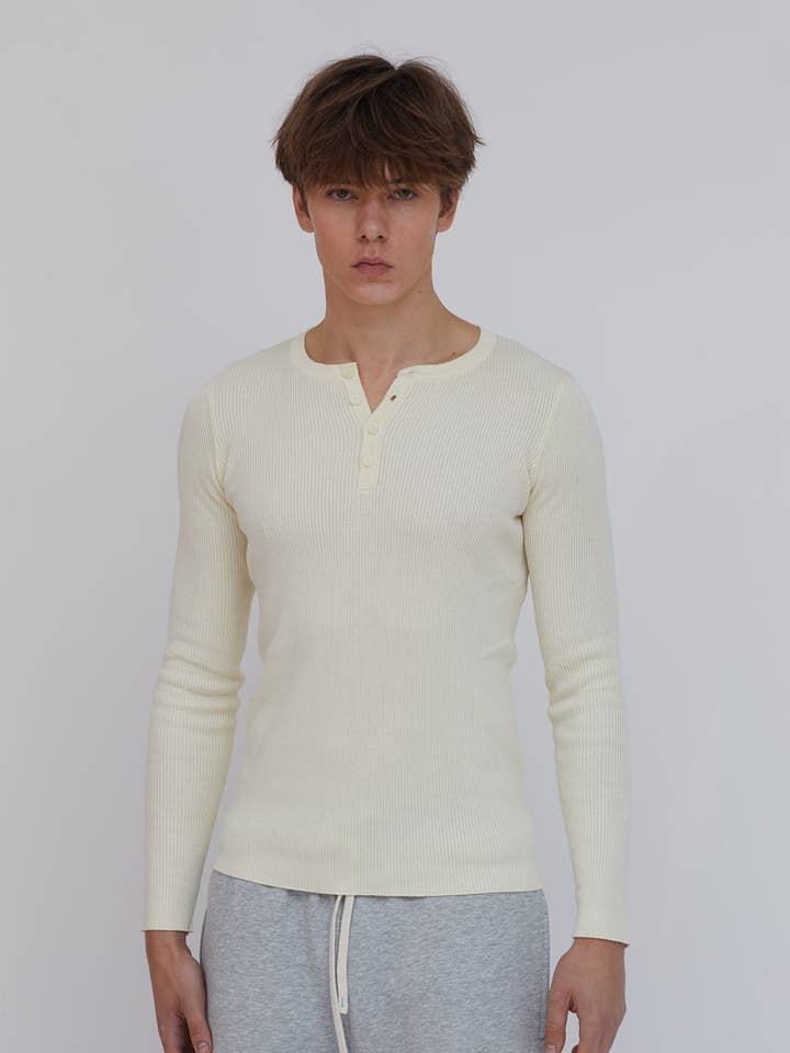 Henley a coste crema per la vendita all'ingrosso da parte di ONE DNA