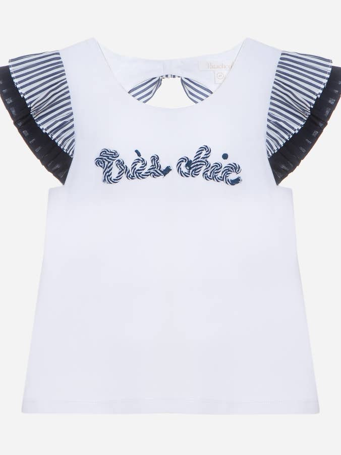 Wit cruise T-shirt voor wholesale door Patachou