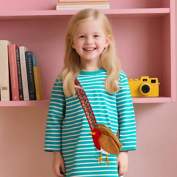 Vestito a righe a maniche lunghe per bambine con stampa di animali carini Abbigliamento boutique per bambini per la vendita all'ingrosso da parte di VERDAVUE