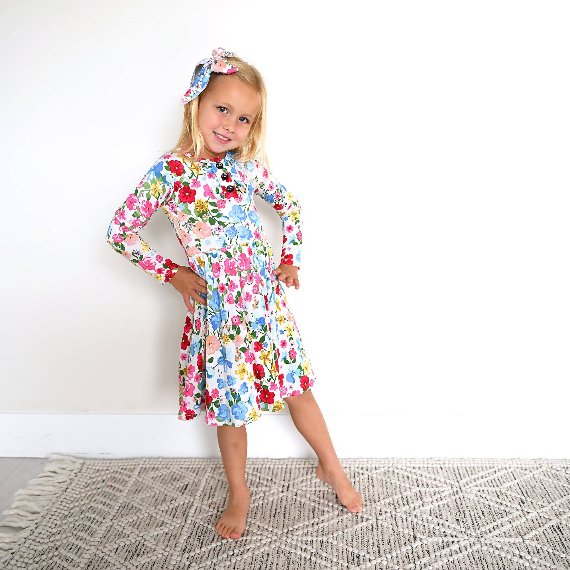 Gigi and Max - Venta al por mayor Vestido - Niños - Vestido TUTU de bambú floral para niños Kaylee1